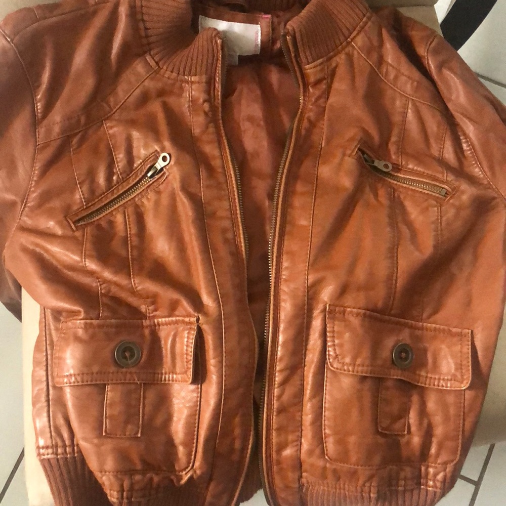 Faux leather jacket